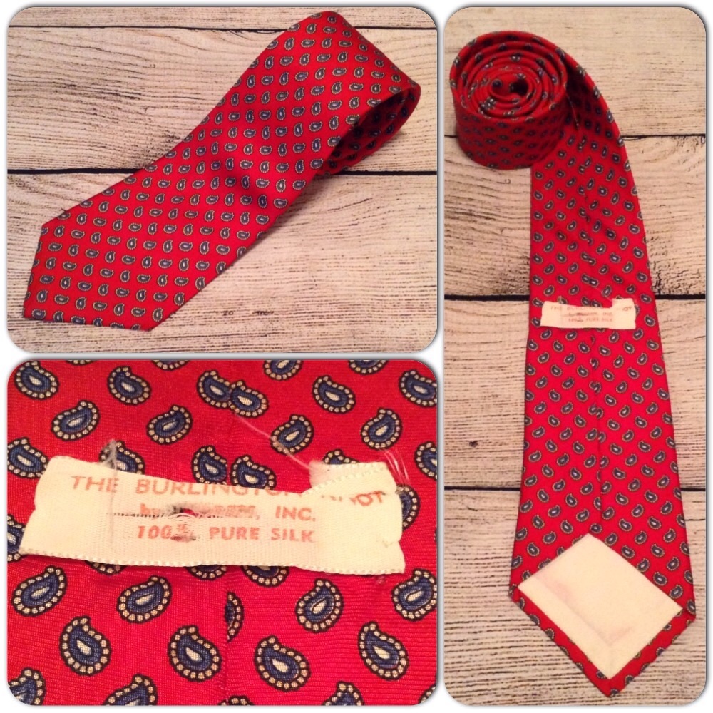 J. Press Burlington Knot Mens Tie Silk Paisley PM1